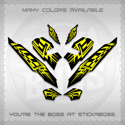 CLICK 125 V3 VARIO INDO-MALAY DECALS (2026 TRIBAL LINES DESIGN) STICKER DECALS By STICKABOSS