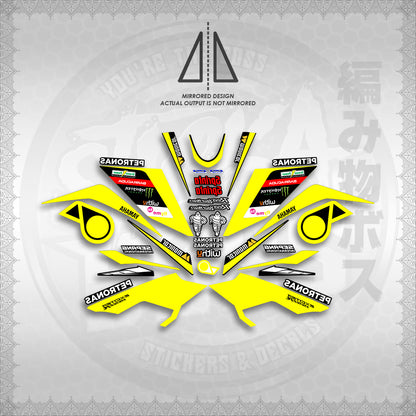 STICKER DECALS for SNIPER 155 MALAYSIAN (S155PEMOSRED) By STICKABOSS (SOFIE LAMINATED WATERPROOF)