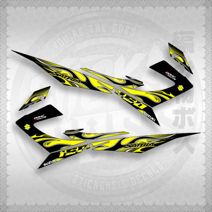 RAIDER 150 REBORN CARB MALAY CONCEPT ( SATRIA 0001 FIRE V3 ) STICKER DECALS By STICKABOSS