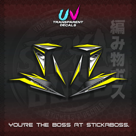 【PREMIUM UV PRINT】CLICK 125 V3 INDO CONCEPT ( TRANSPARENT SLASH BLADE VARIO ) STICKER DECALS By STICKABOSS