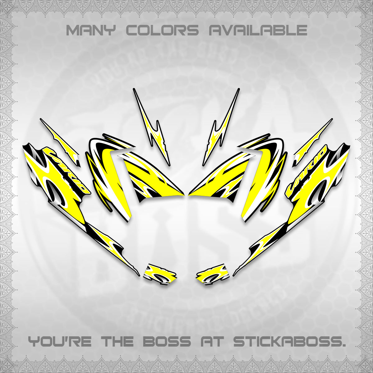 CLICK 125 V4 VARIO STRIPING DECALS (2026 NEW LED DESIGN) STICKER DECALS By STICKABOSS