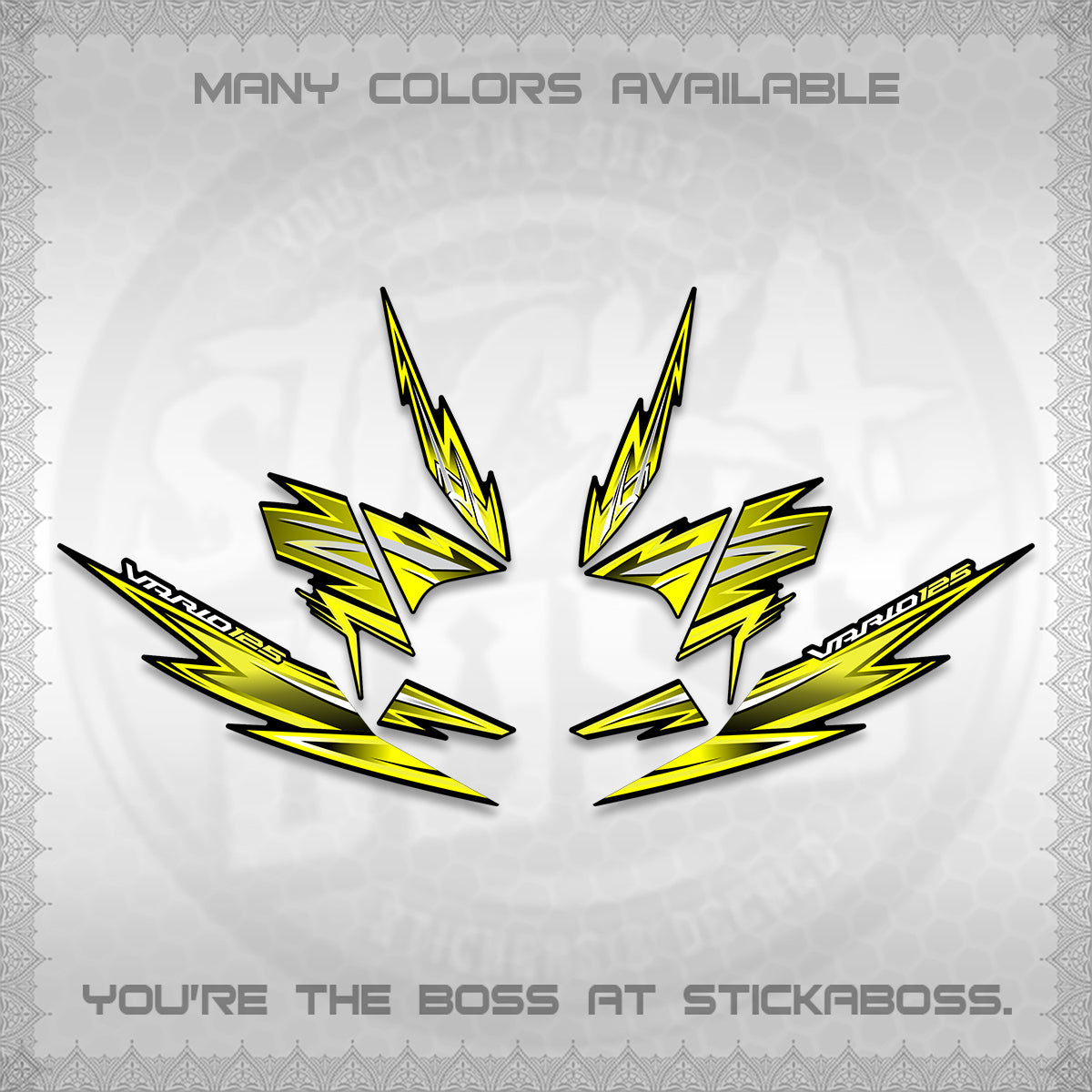 CLICK 125 V4 INDO VARIO DECALS (2026 VANDOREN STYLE) STICKER DECALS By STICKABOSS