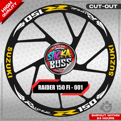 Suzuki Raider R150 Mag Sticker - 001 Star | VINYL WATERPROOF CUT-OUT DECALS
