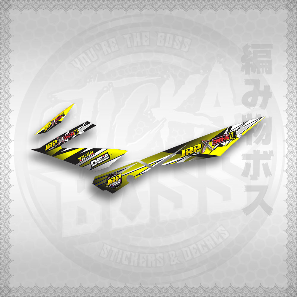 STICKER DECALS for Raider 150 Fi (RFIJRXDA) By STICKABOSS (SOFIE LAMINATED)