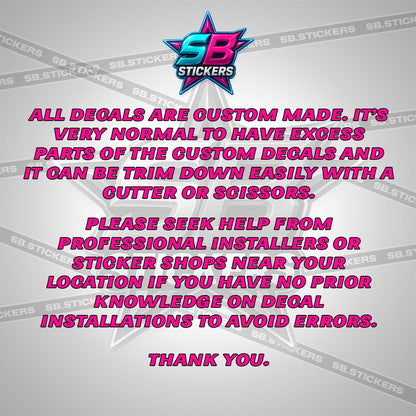 CLICK V3 DECALS (2026 2F&2F DESIGN)STICKER DECALS BY STICKABOSS