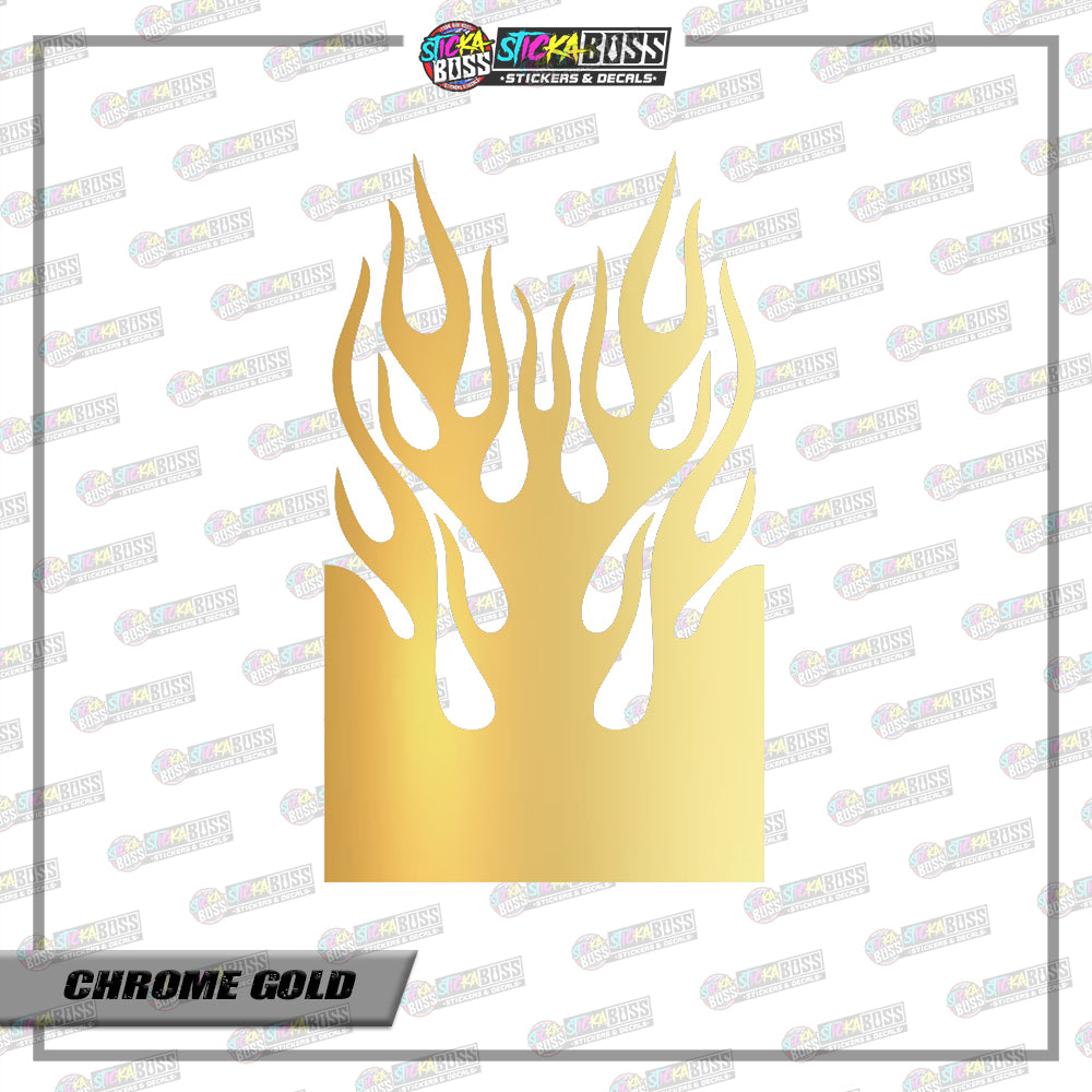 FIRE TRIBAL FENDER ( VINYL CUT-OUT STICKER DECALS )【Stickaboss】