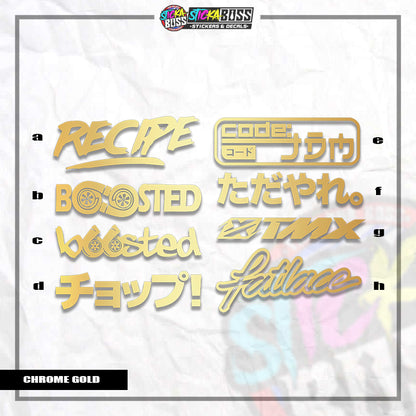 ASSORTED P4 | VINYL CUT-OUT STICKER  ( ANIME VINYL STICKER DECALS )【Stickaboss】