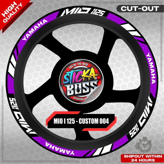 MIO I 125 MAG STICKER SET  ( 2 MAGS ) - CUSTOM 004 | VINYL WATERPROOF CUT-OUT DECALS