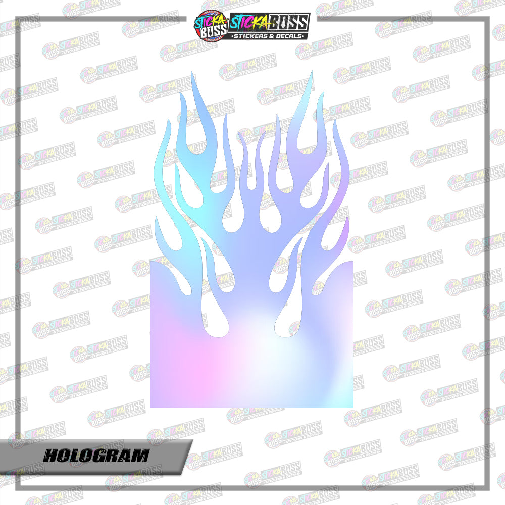 FIRE TRIBAL FENDER ( VINYL CUT-OUT STICKER DECALS )【Stickaboss】
