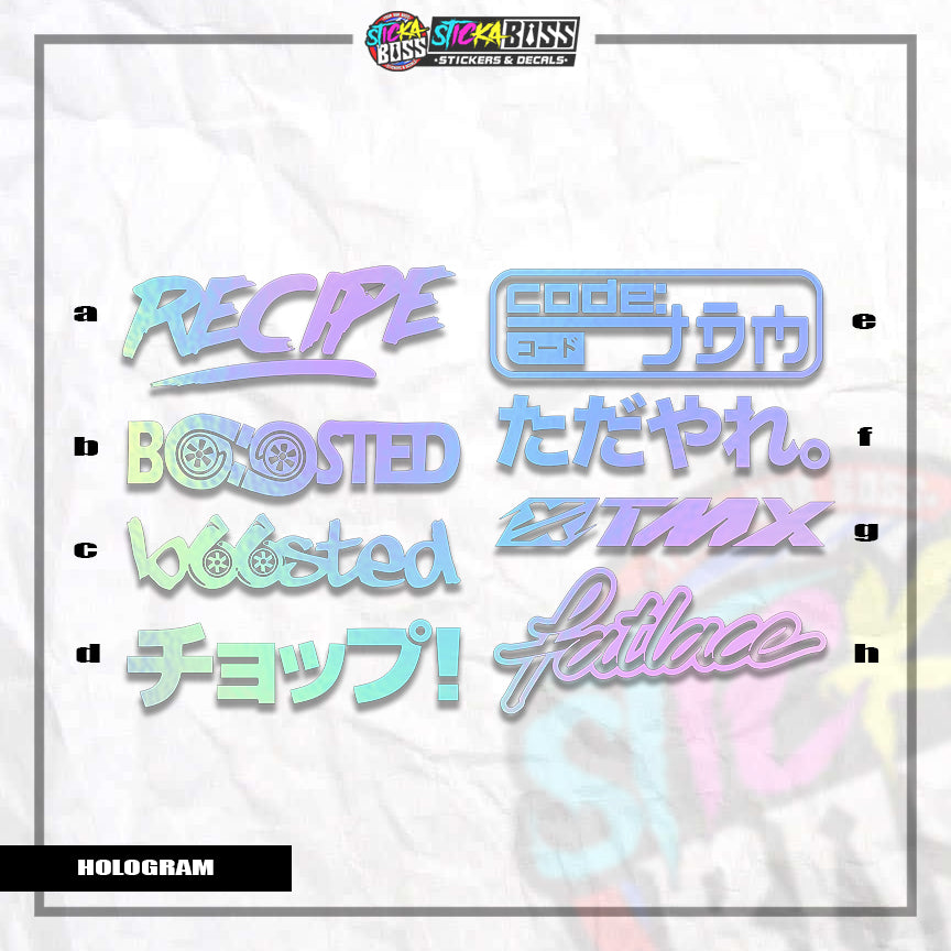 ASSORTED P4 | VINYL CUT-OUT STICKER  ( ANIME VINYL STICKER DECALS )【Stickaboss】