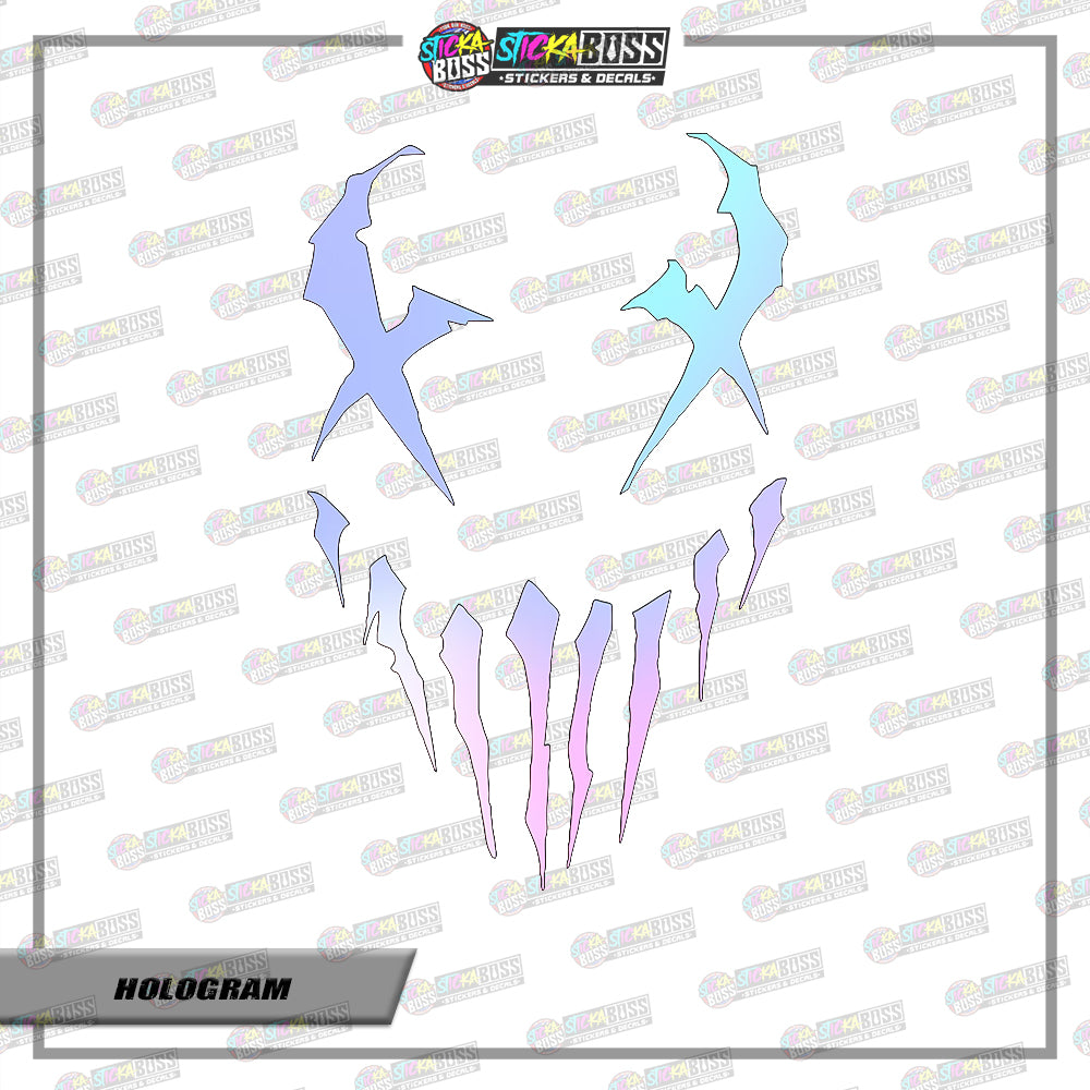 GHOST CLAW  ( VINYL CUT-OUT STICKER DECALS )【Stickaboss】