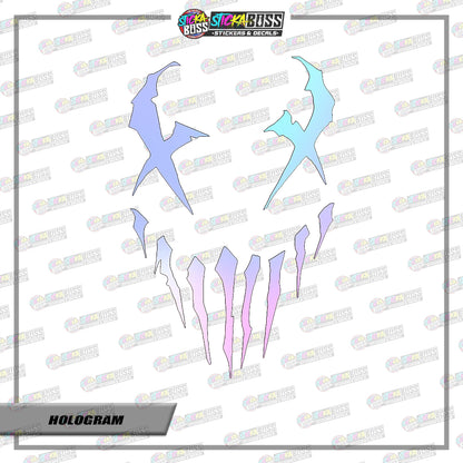 GHOST CLAW  ( VINYL CUT-OUT STICKER DECALS )【Stickaboss】
