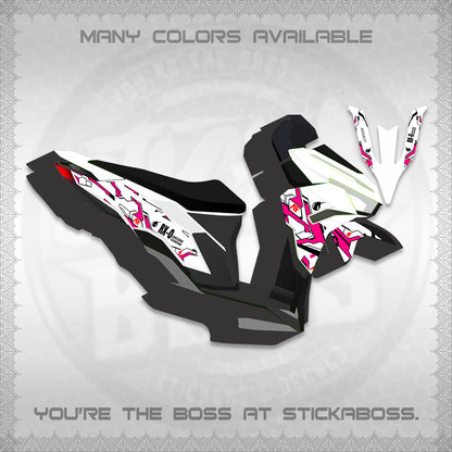 CLICK V3 VARIO FOR WHITE DECALS (UNICORN GUNDAM DESIGN) STICKER DECALS By STICKABOSS