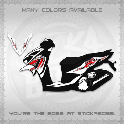 CLICK 125 V4 VARIO STRIPING DECALS (2026 NEW LED DESIGN) STICKER DECALS By STICKABOSS