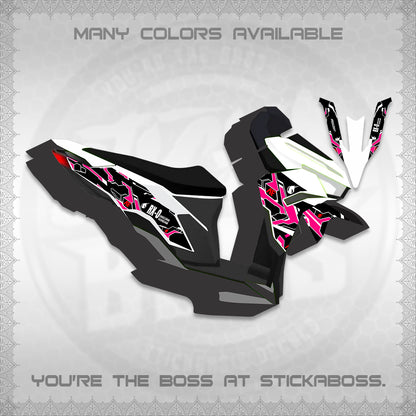 CLICK V3 VARIO DECALS (UNICORN GUNDAM DESIGN) STICKER DECALS By STICKABOSS
