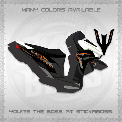 CLICK 125 V3 DECALS (2023 SIMPLE STRIPE DESIGN) STICKER DECALS By STICKABOSS