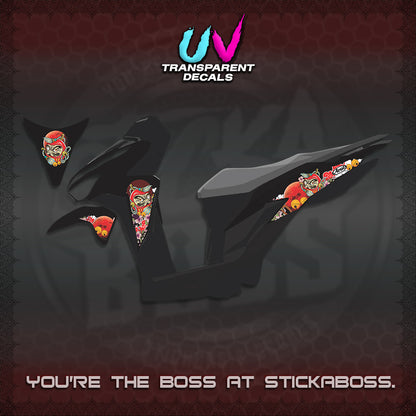 CLICK 125 V2 UV TRANSPARENT VARIO DECALS (DARUMA CLOUDS DESIGN) STICKER DECALS By STICKABOSS (Copy)