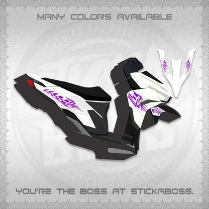 CLICK 125 V3 VARIO INDO-MALAY FOR WHITE DECALS (2026 TRIBAL LINES DESIGN) STICKER DECALS By STICKABOSS