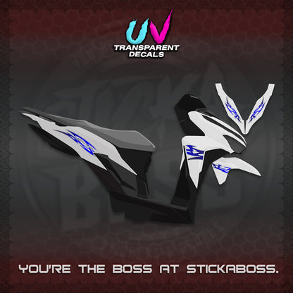 CLICK 125 V2 INDO STRIPING UV TRANSPARENT DECALS (2026 NUSANTARA MOTIF) STICKER DECALS By STICKABOSS
