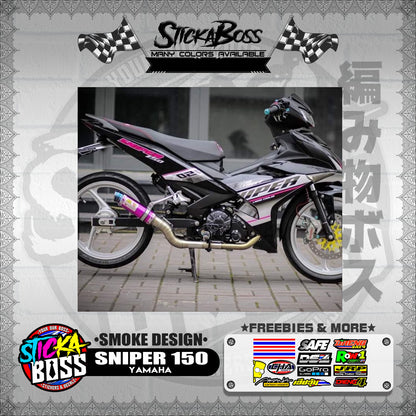 SNIPER 150 DECALS ( SMOKE DESIGN )【WITH FREEBIES】