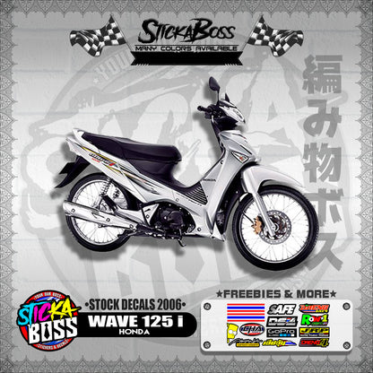 HONDA WAVE 125 i ( STOCK DECALS 2006 )【WITH FREEBIES】