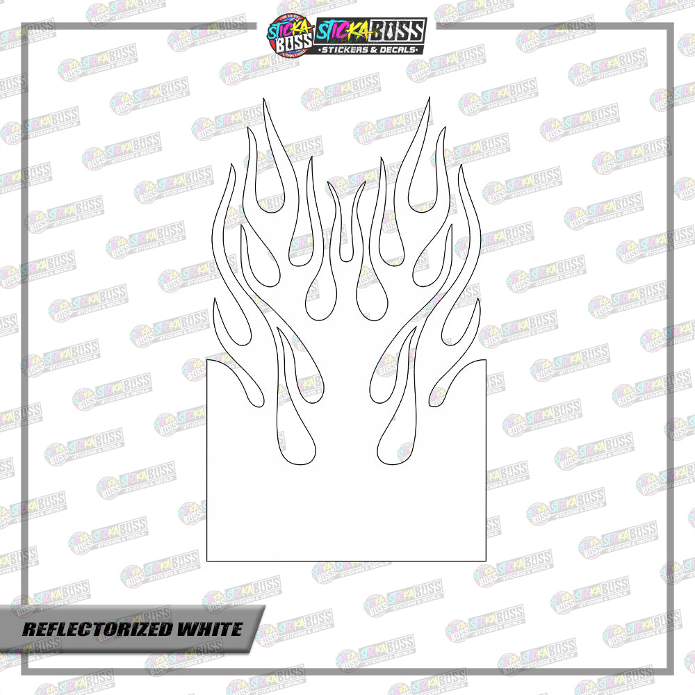 FIRE TRIBAL FENDER ( VINYL CUT-OUT STICKER DECALS )【Stickaboss】