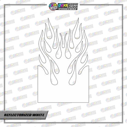 FIRE TRIBAL FENDER ( VINYL CUT-OUT STICKER DECALS )【Stickaboss】