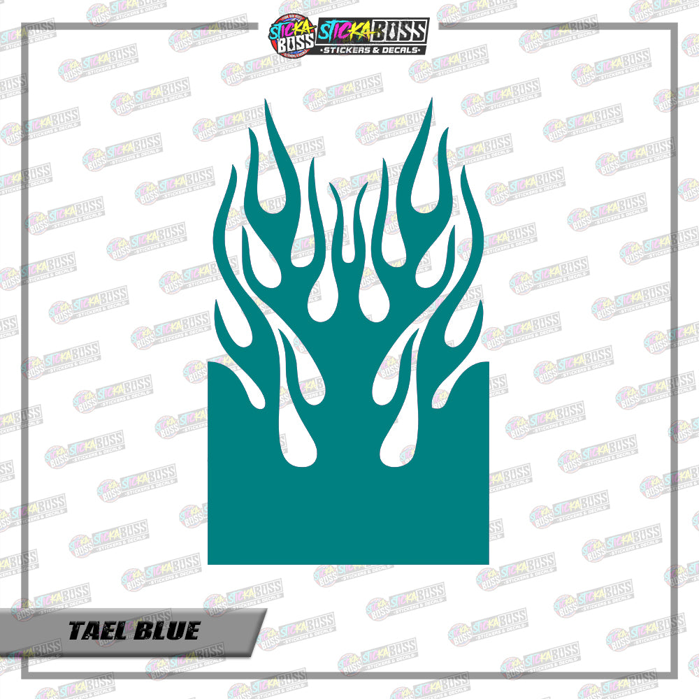 FIRE TRIBAL FENDER ( VINYL CUT-OUT STICKER DECALS )【Stickaboss】