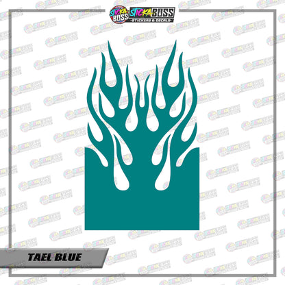FIRE TRIBAL FENDER ( VINYL CUT-OUT STICKER DECALS )【Stickaboss】